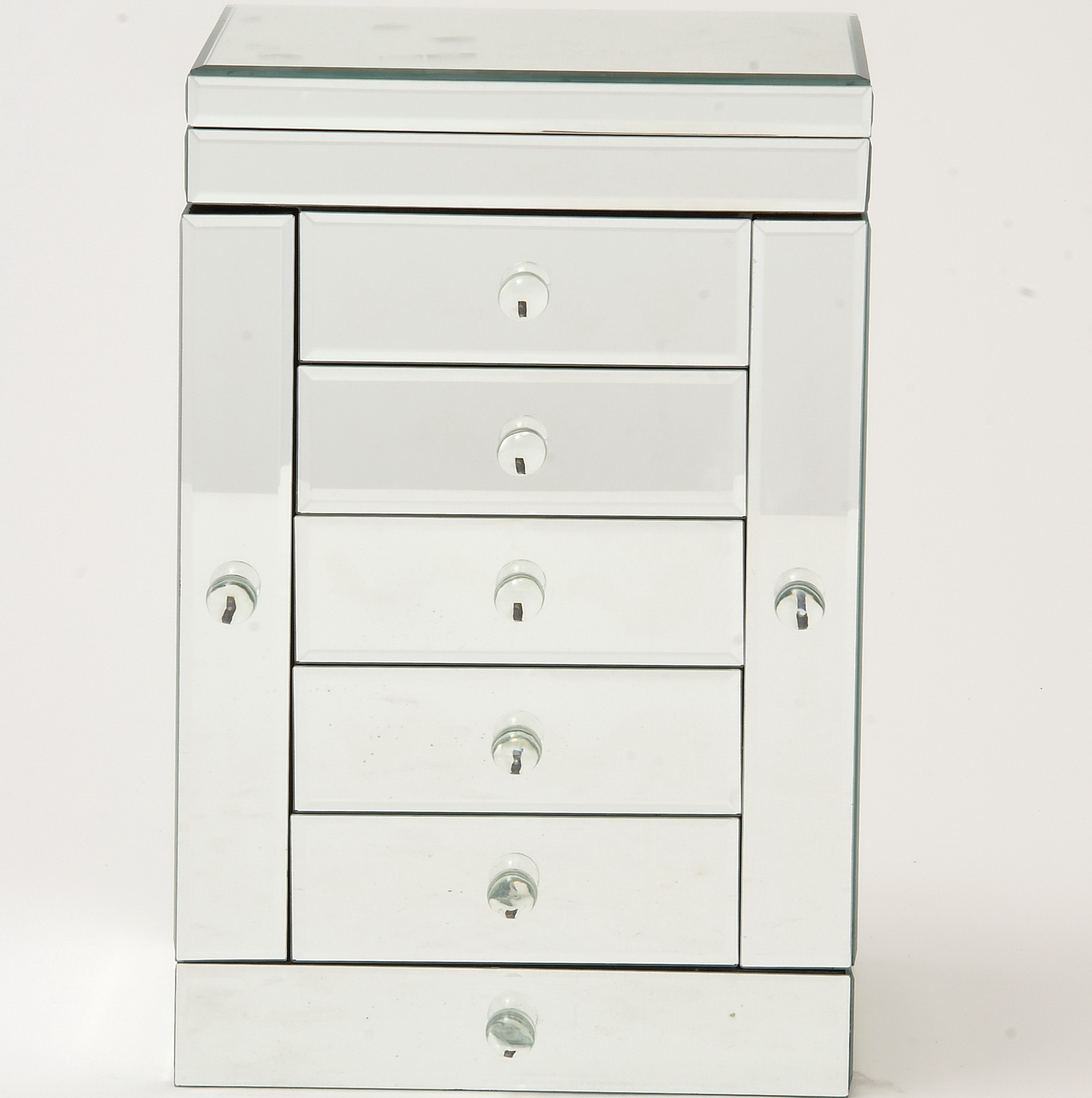 Mirrored Jewelry Box With Drawers Home Design Ideas