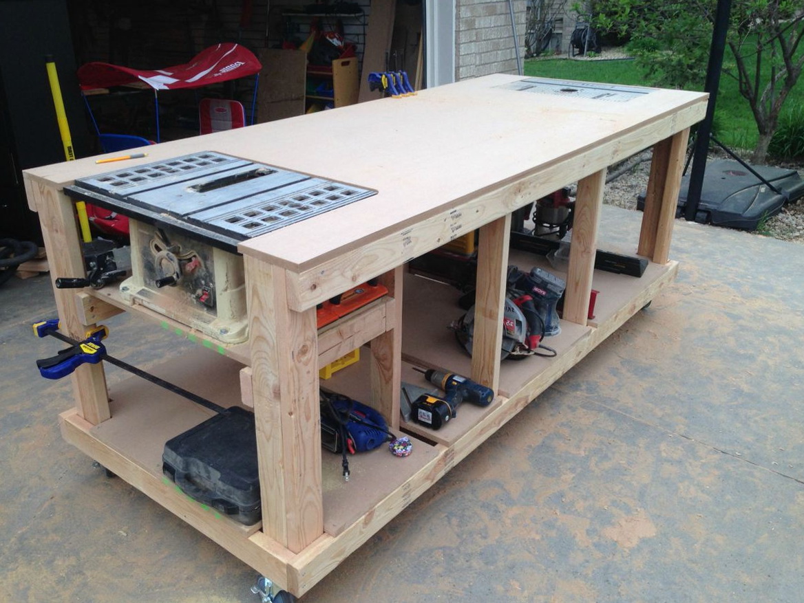 Mobile Woodworking Bench Plans | Home Design Ideas