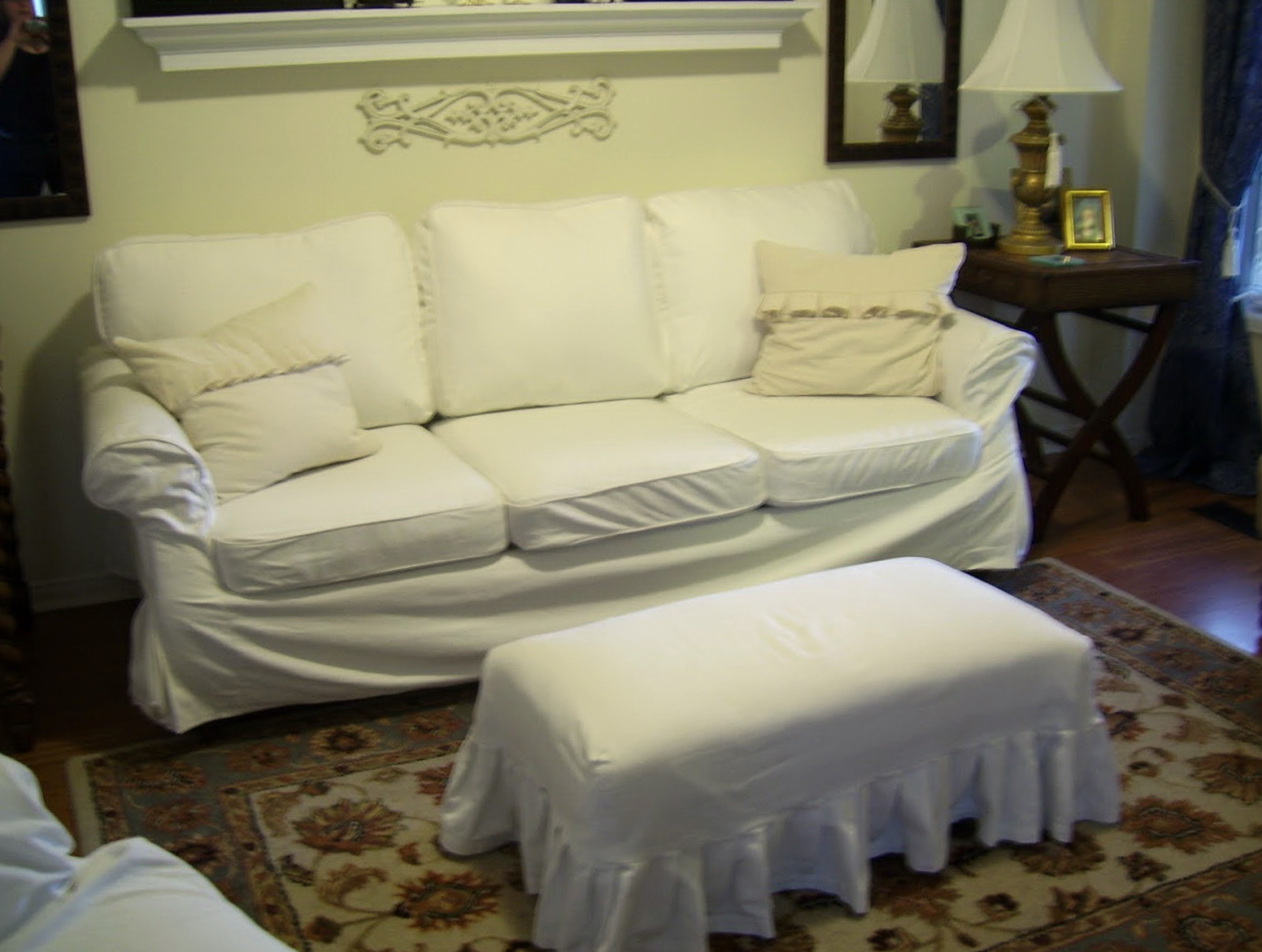 Extra Large Ottoman Slipcovers Home Design Ideas