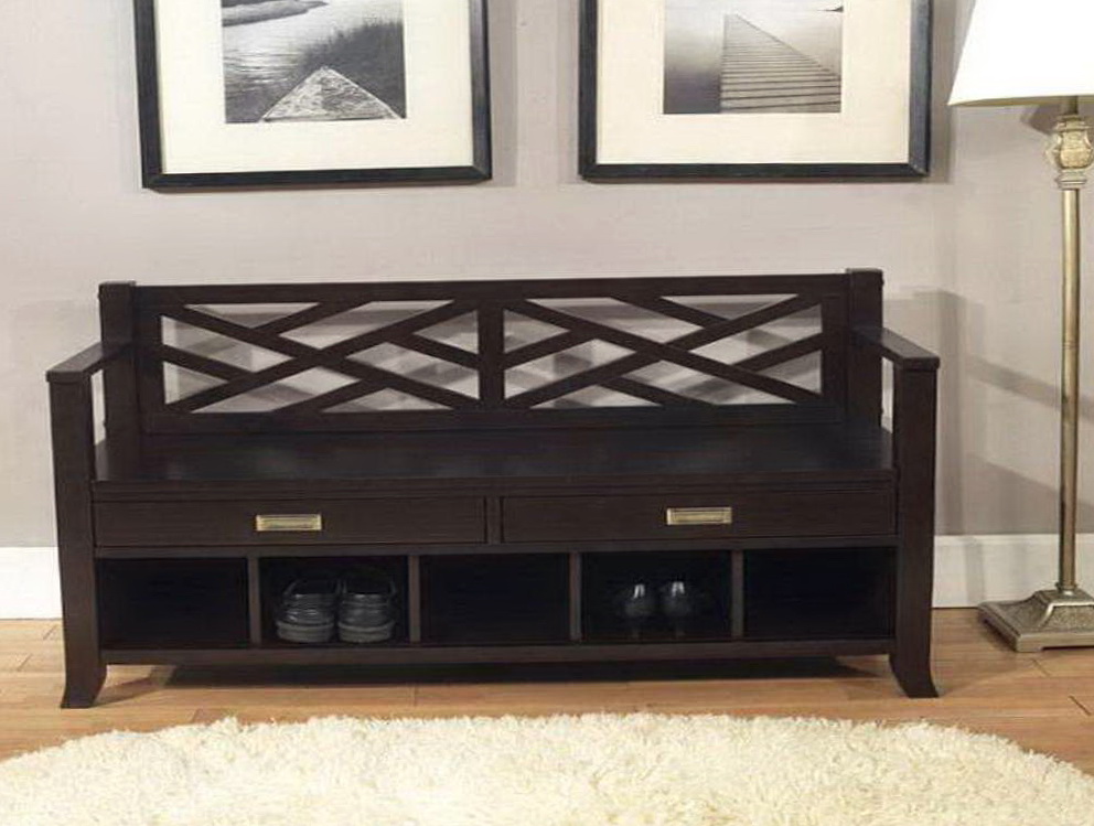 Hall Shoe Bench Storage Home Design Ideas