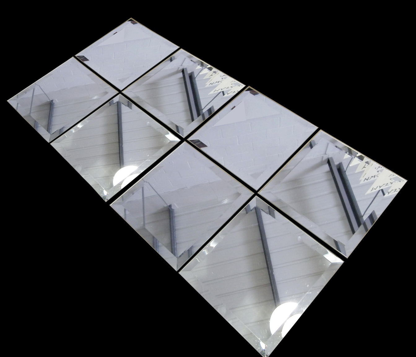 Rectangular Beveled Mirror Tiles | Home Design Ideas