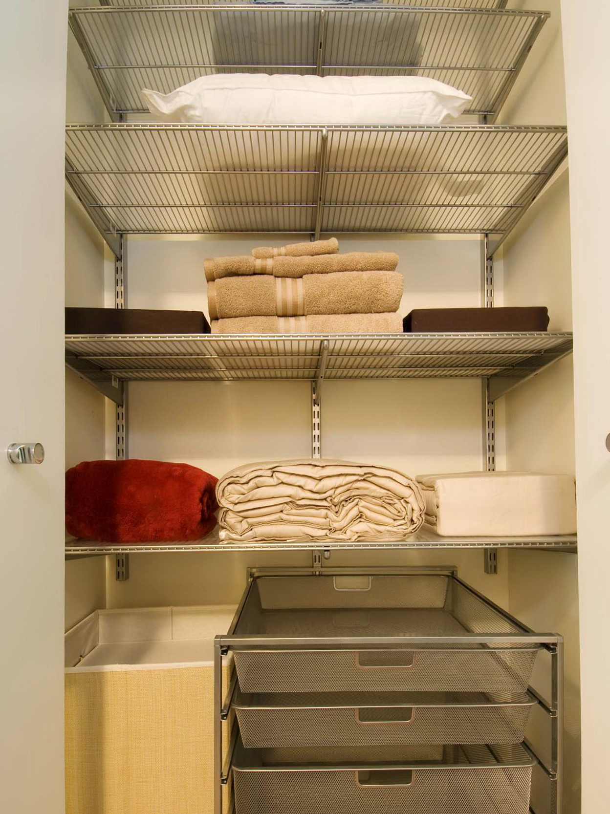 Linen Closet Organization Systems Home Design Ideas