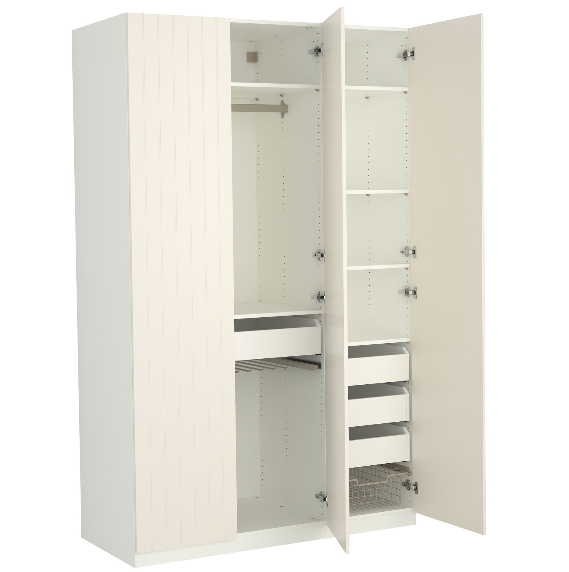 Ikea Free Standing Wardrobes / Free standing 3door wardrobe with