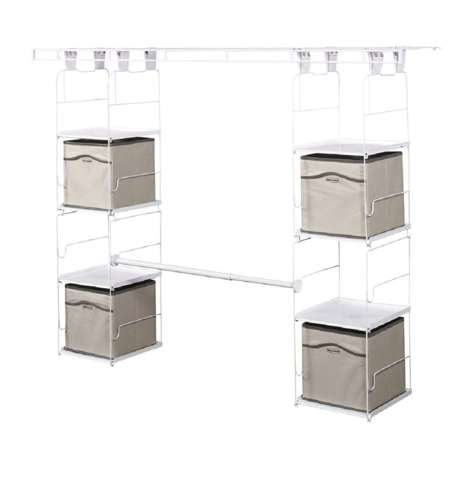 Rubbermaid Closet Helper 4 Shelf | Home Design Ideas