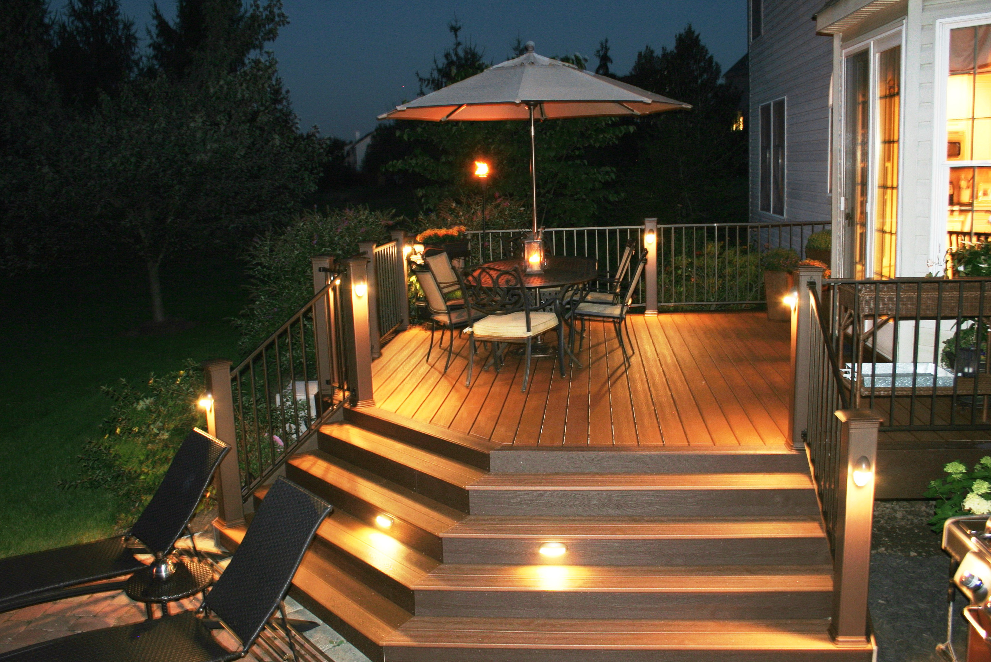 Deck Solar Lighting Photos