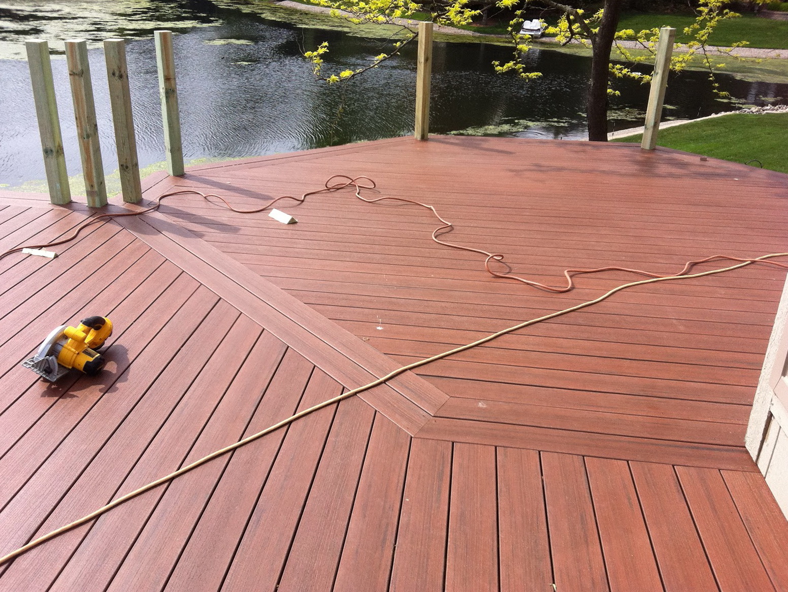 Installing Deck Boards Bark Side Up Home Design Ideas
