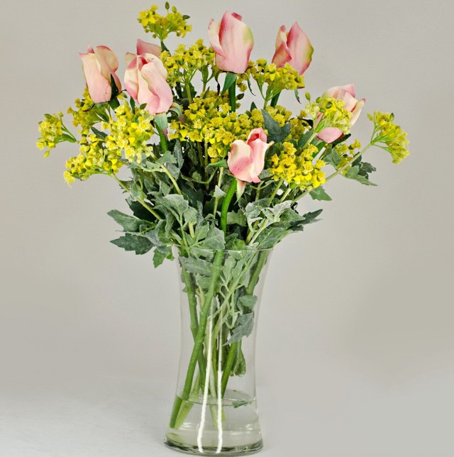 Floral Arrangements In Glass Cylinder Vases Floral Arrangements In Glass Cylinder Vases