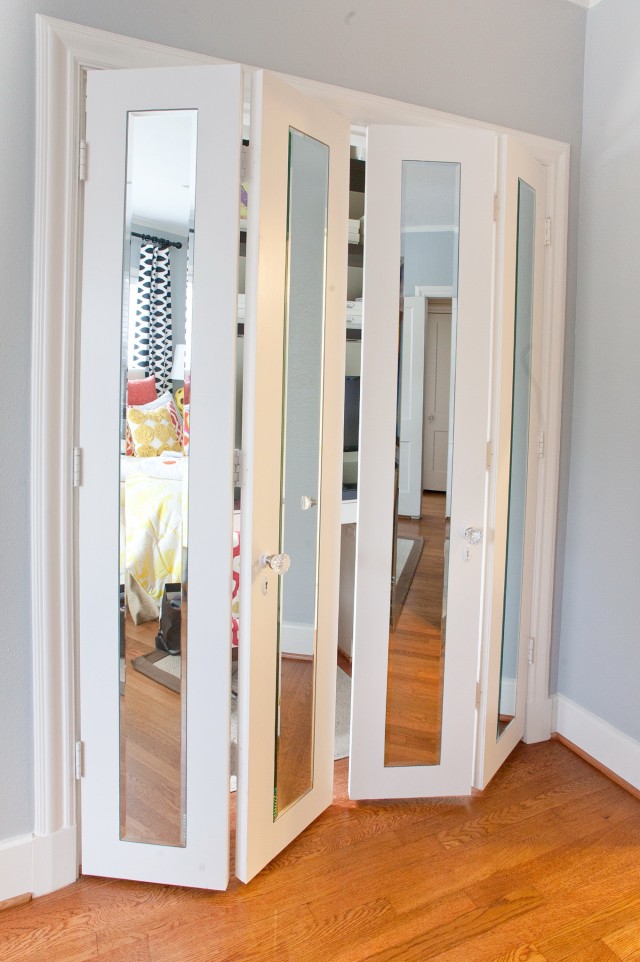 Folding Mirror Closet Doors Folding Mirror Closet Doors