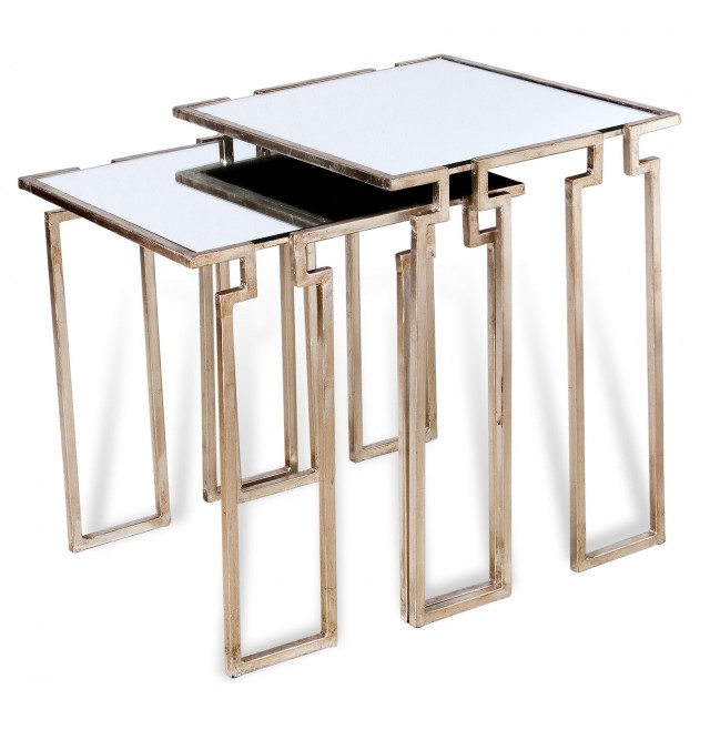Antique Mirrored Side Tables Antique Mirrored Side Tables
