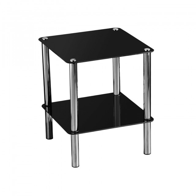 Black And Silver Side Table Black And Silver Side Table