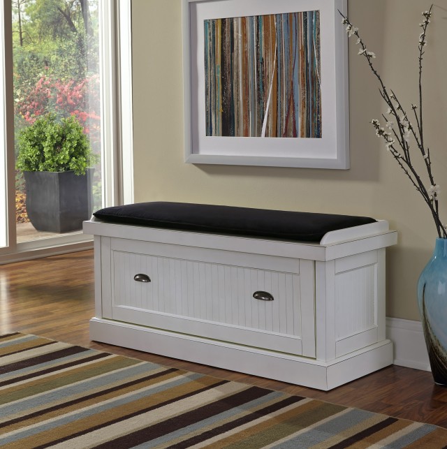 Black And White Storage Bench Black And White Storage Bench