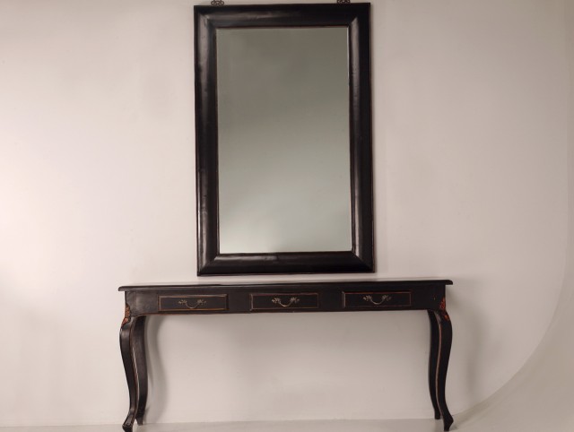 Black Console Table With Mirror Black Console Table With Mirror