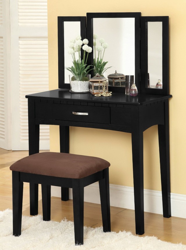 Black Dresser With Mirror And Chair Black Dresser With Mirror And Chair