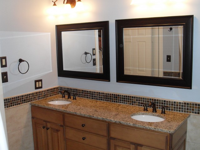 Framed Bathroom Mirrors Double Framed Bathroom Mirrors Double
