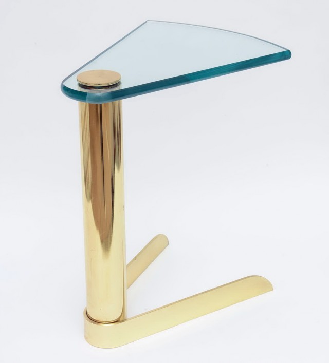 Glass And Brass Side Tables Glass And Brass Side Tables