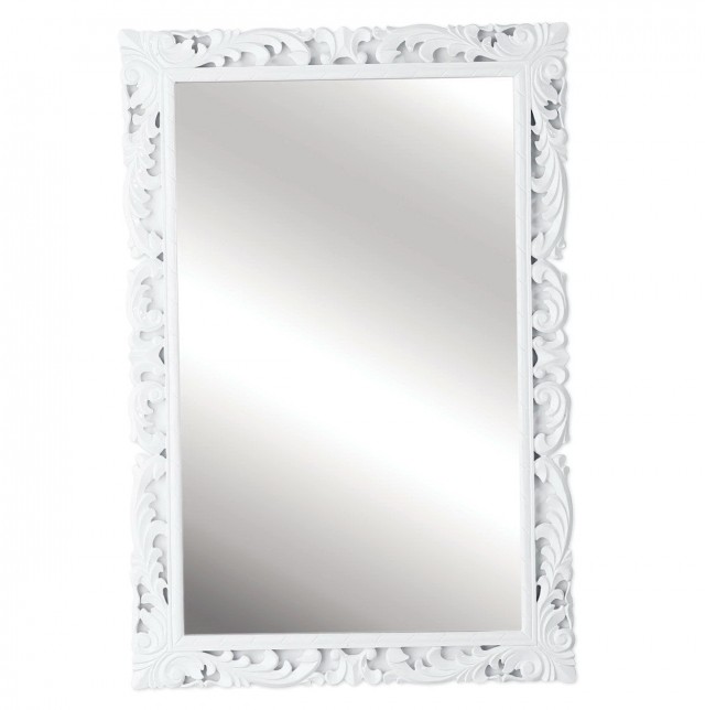 High Gloss White Framed Mirrors High Gloss White Framed Mirrors