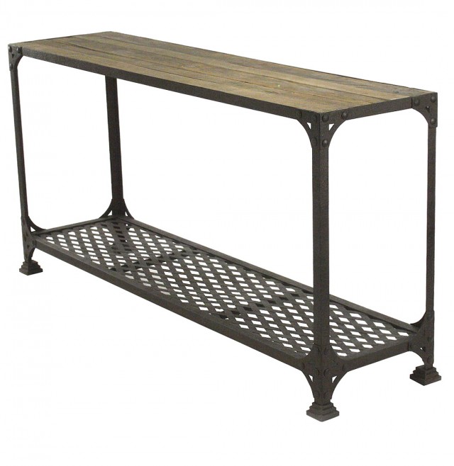 Industrial Metal Console Table Industrial Metal Console Table