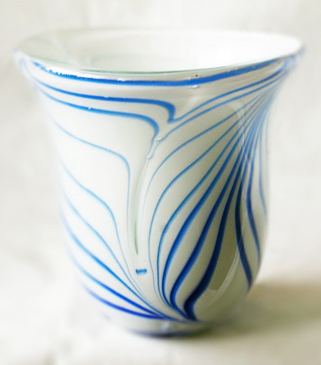 Italian Hand Blown Glass Vases Italian Hand Blown Glass Vases