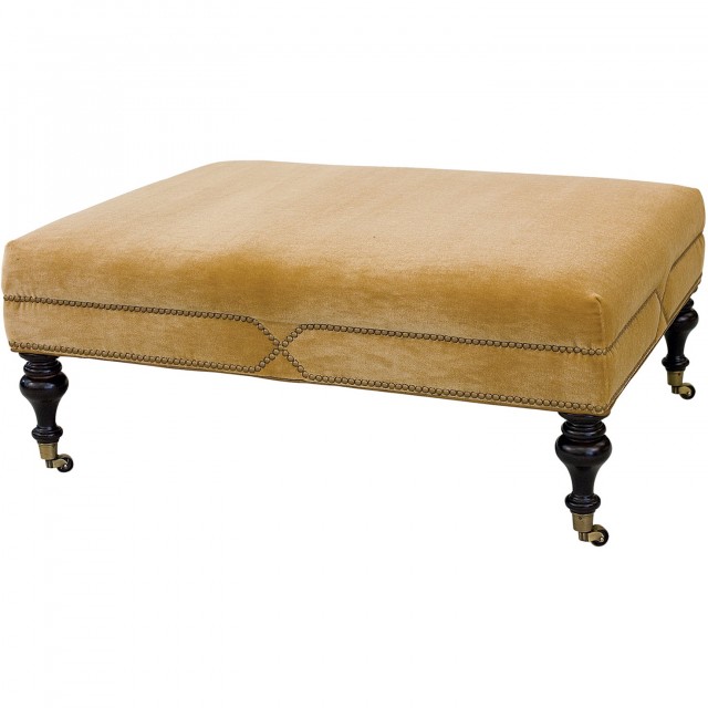 Leather Cocktail Ottoman Rectangle Leather Cocktail Ottoman Rectangle