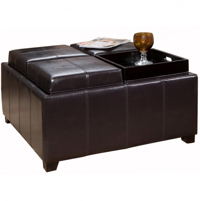 Leather Ottoman Coffee Tables Leather Ottoman Coffee Tables