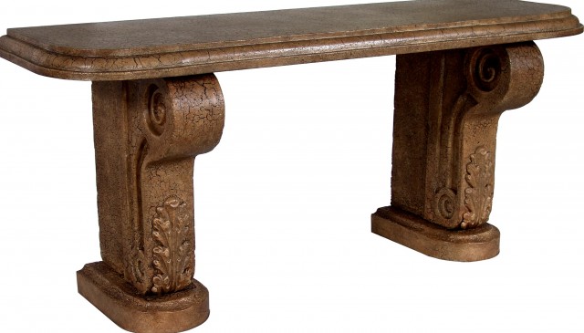 Outdoor Console Table Stone Outdoor Console Table Stone