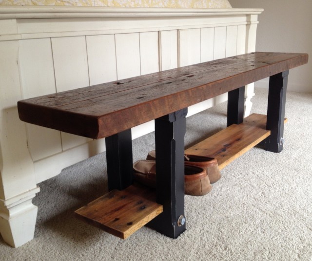 Reclaimed Wood Bench Table Reclaimed Wood Bench Table