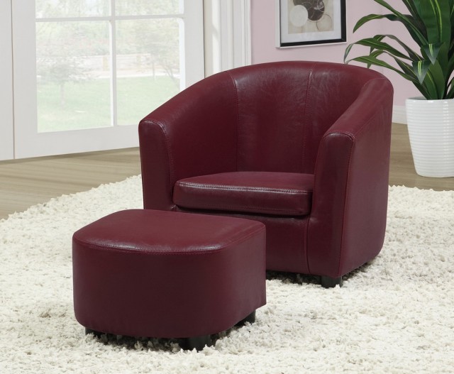 Red Accent Chair With Ottoman Red Accent Chair With Ottoman