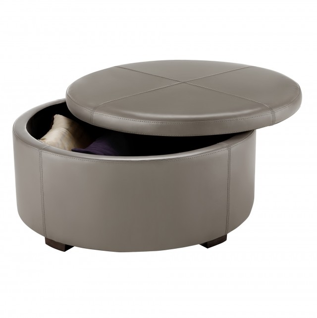 Round Leather Ottoman Target Round Leather Ottoman Target