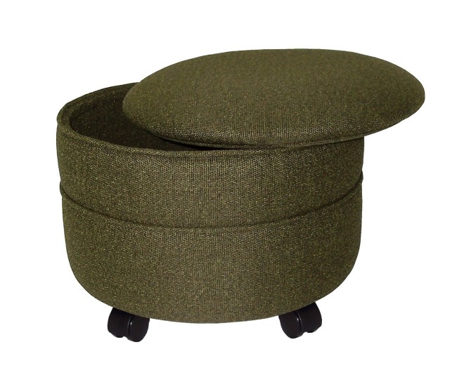 Round Ottomans With Storage Round Ottomans With Storage
