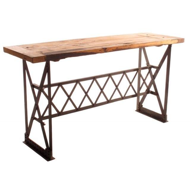 Rustic Industrial Console Table Rustic Industrial Console Table