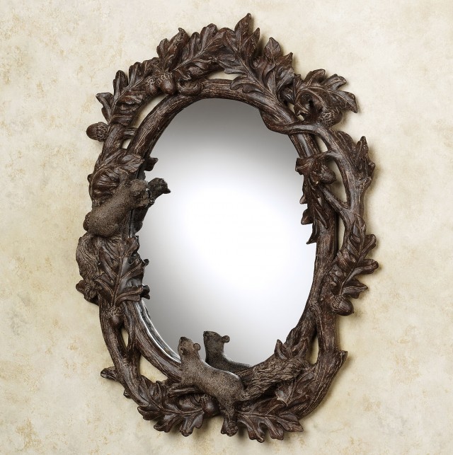 Rustic Oval Bathroom Mirrors Rustic Oval Bathroom Mirrors