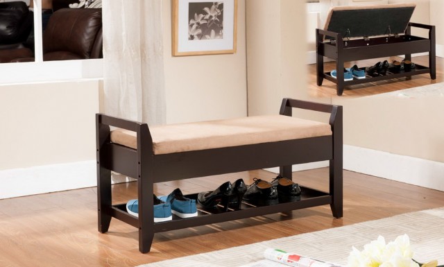 Shoe Storage Bench With Cushion Shoe Storage Bench With Cushion