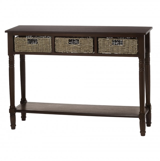 Small Console Table With Baskets Small Console Table With Baskets
