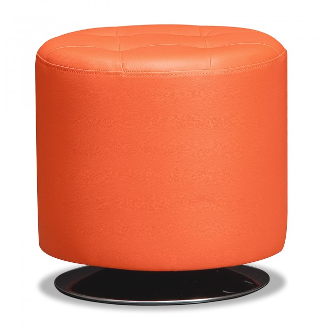 Small Round Leather Ottoman Small Round Leather Ottoman