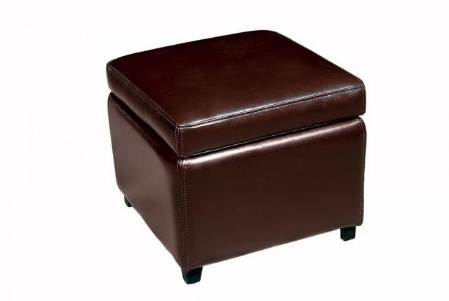 Storage Ottoman Cube Leather Storage Ottoman Cube Leather