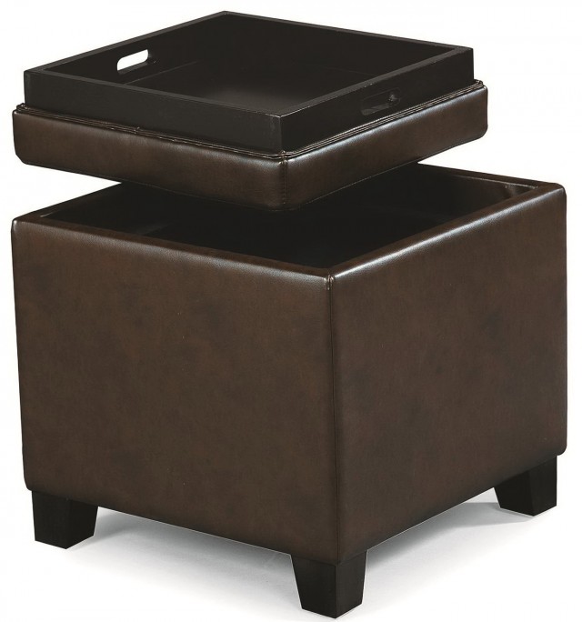 Storage Ottoman Cube With Tray Storage Ottoman Cube With Tray