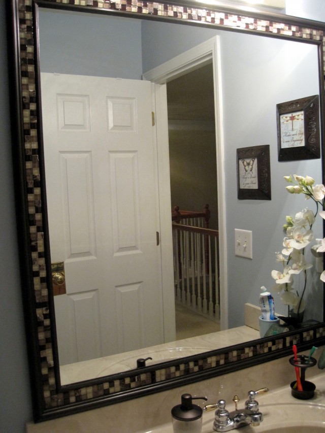 Tiled Framed Bathroom Mirrors Tiled Framed Bathroom Mirrors