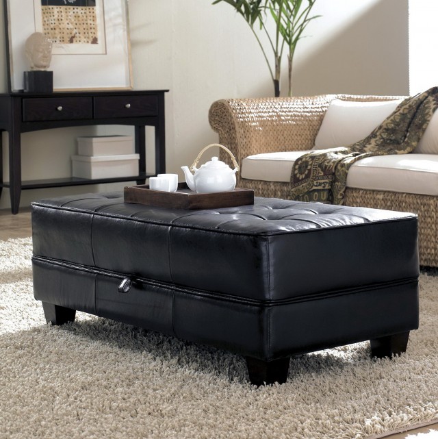 Tufted Ottoman Coffee Table With Storage Tufted Ottoman Coffee Table With Storage