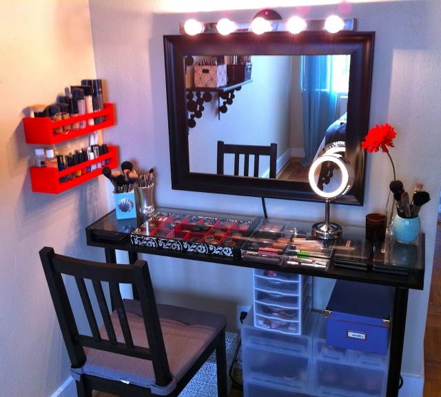 Vanity Desk With Mirror And Lights Ikea Vanity Desk With Mirror And Lights Ikea
