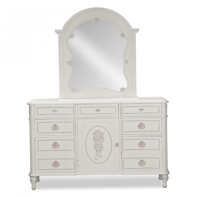 Vintage White Dresser With Mirror Vintage White Dresser With Mirror