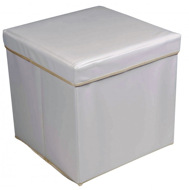 White Storage Ottoman Cube White Storage Ottoman Cube