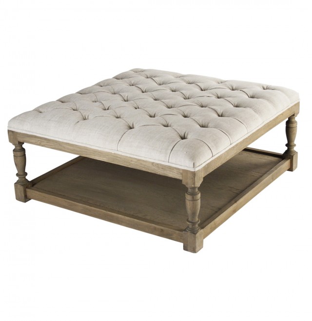 White Tufted Ottoman Coffee Table White Tufted Ottoman Coffee Table