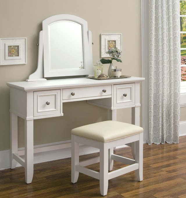 White Vanity Desk With Mirror White Vanity Desk With Mirror