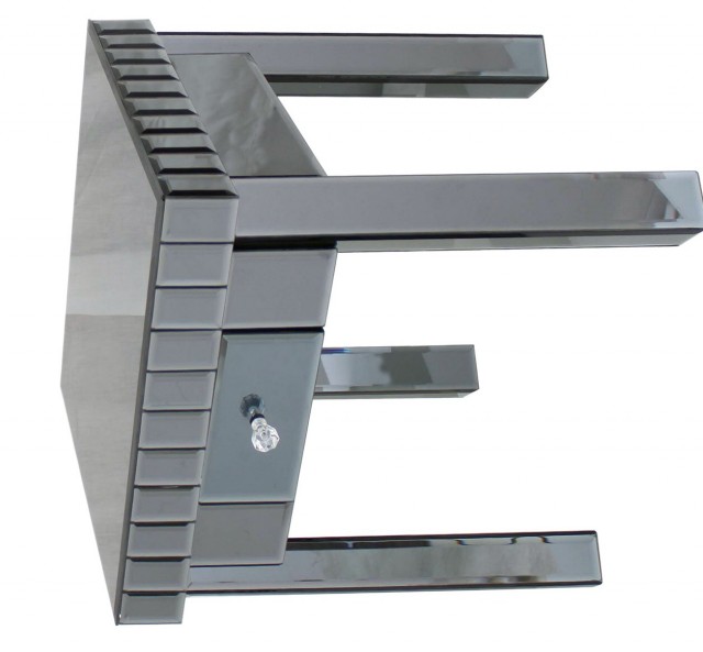 Black Mirrored End Tables Black Mirrored End Tables
