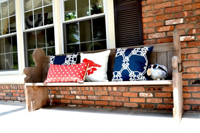 Christmas Front Porch Bench Christmas Front Porch Bench