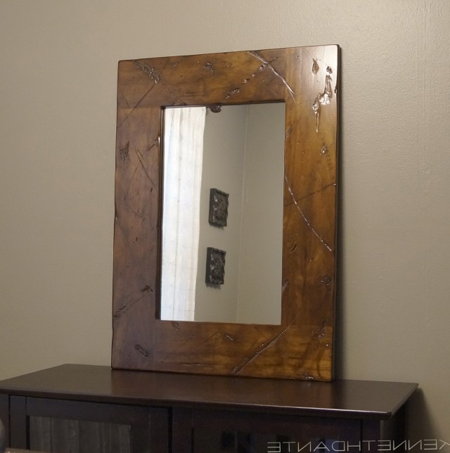 Distressed Wood Framed Mirrors Distressed Wood Framed Mirrors