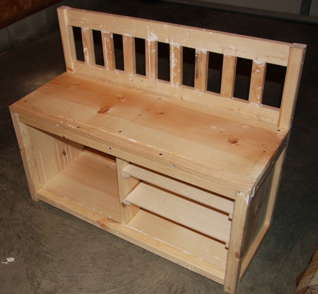 Entryway Bench With Shoe Storage Plans Entryway Bench With Shoe Storage Plans