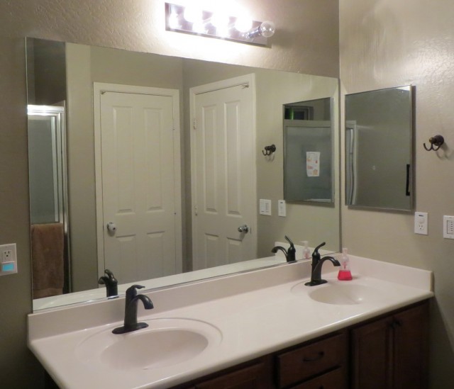 Frame Bathroom Mirror Before After Frame Bathroom Mirror Before After
