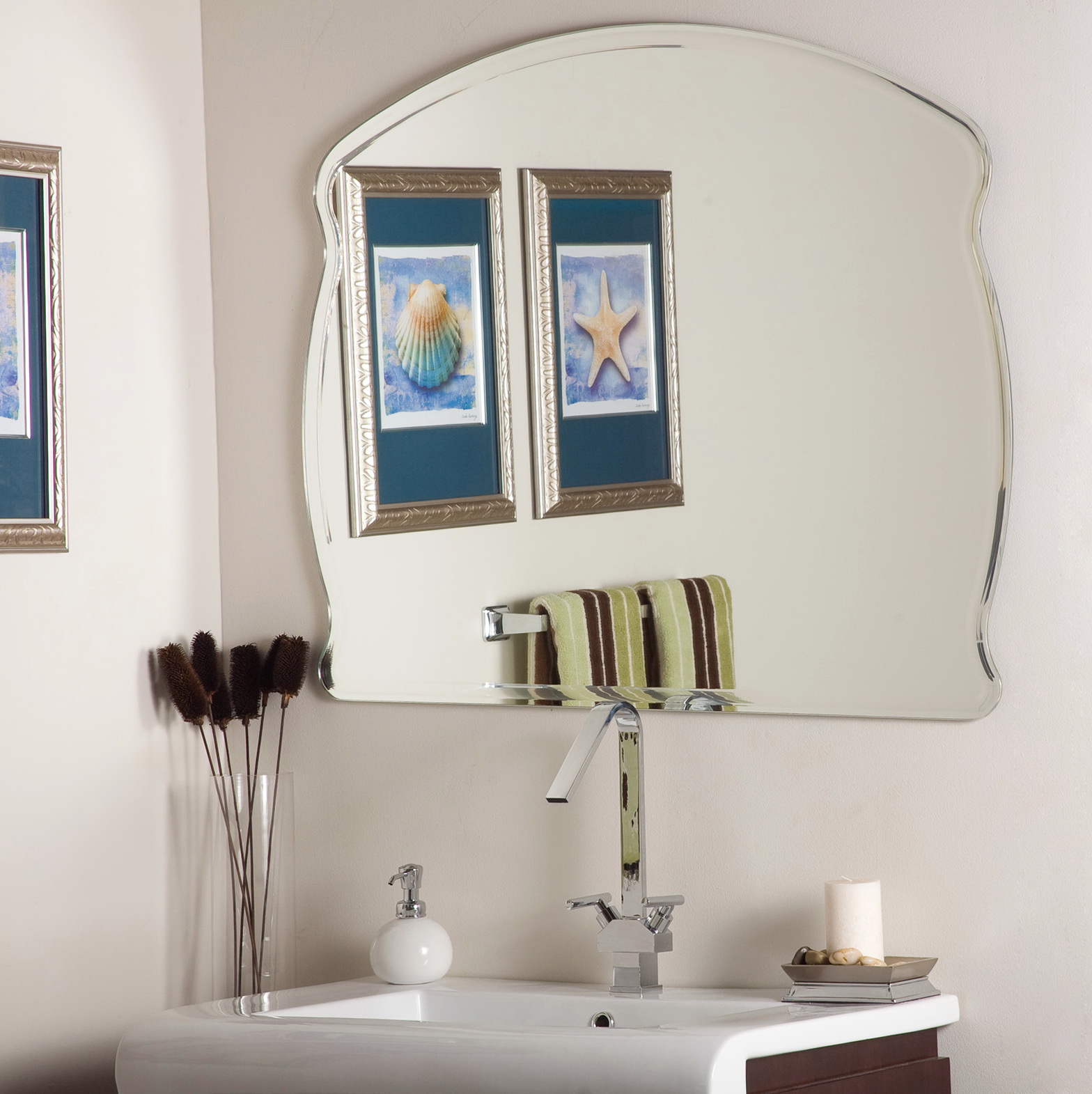Frameless Wall Mirror Home Depot | Home Design Ideas