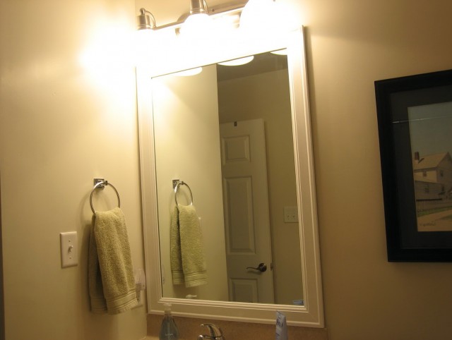 Framing Bathroom Mirror With Molding Framing Bathroom Mirror With Molding